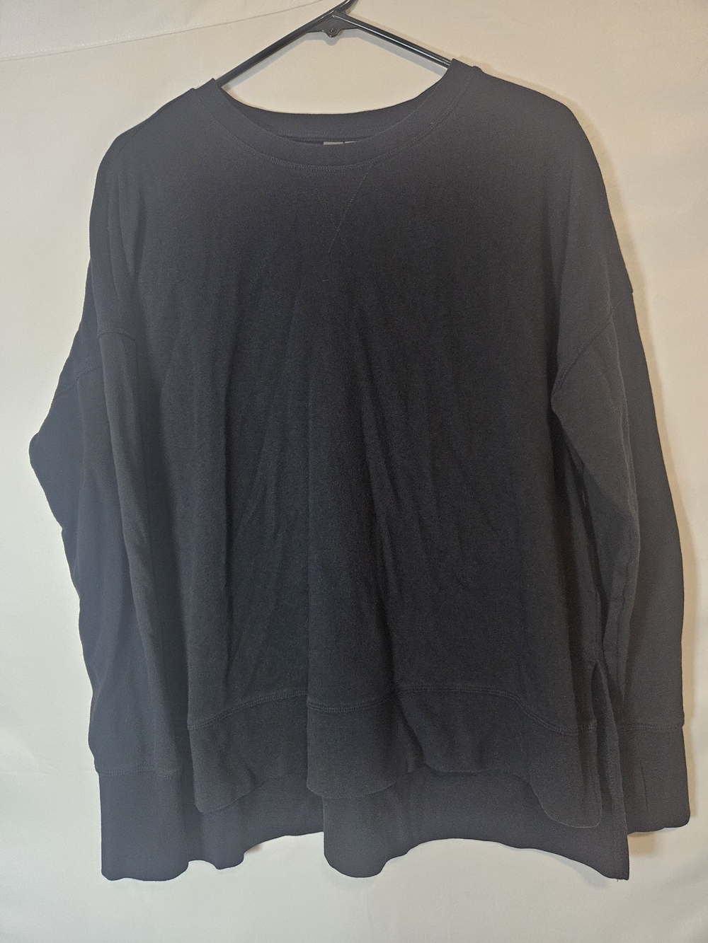 Sweaty Betty Black Crewneck Sweater - Relaxed Fit Pullover